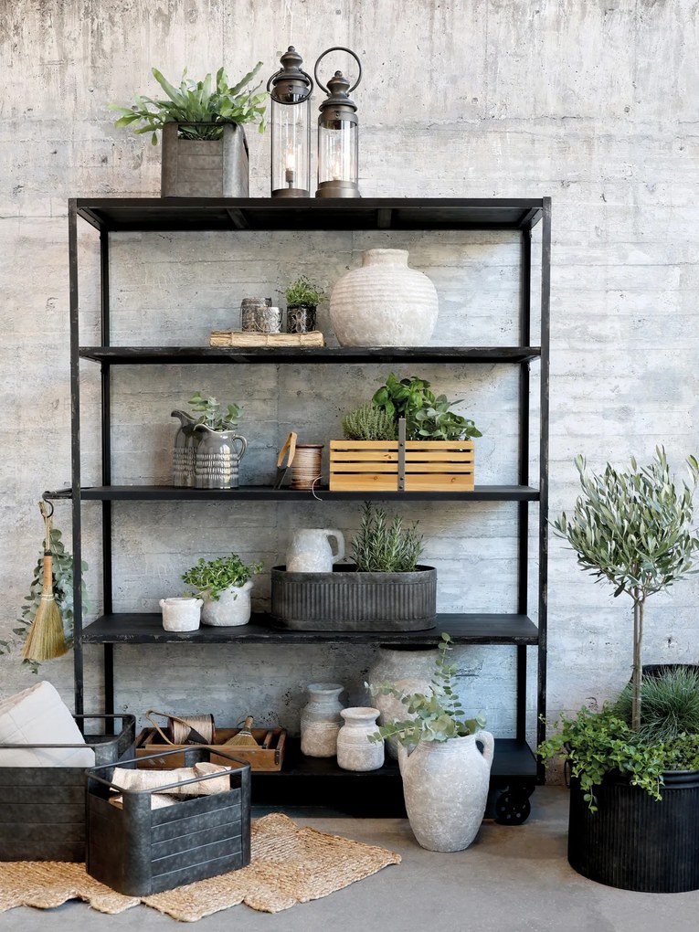 3ks oválny plechový zinkový antik obal na kvetináč Planters - 52*26*18/ 42*20*15/ 32*14*12cm