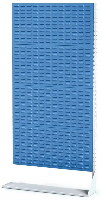 Alfa 3 Perforovaný stojan s panelmi na boxy, 4 poschodia, prístavné pole