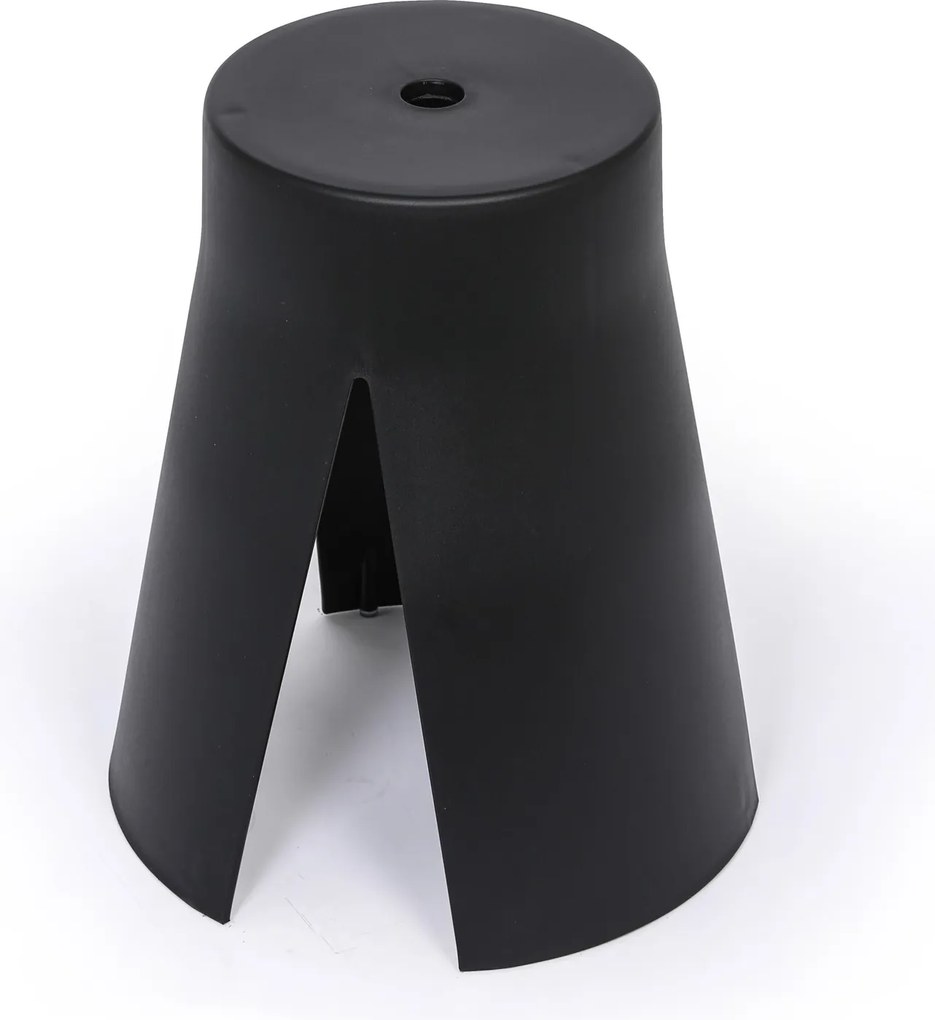 Plastová stolička RIKO, čierna