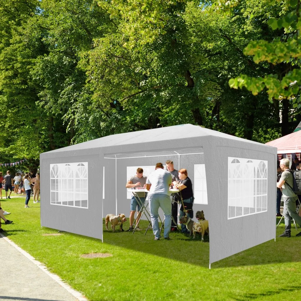 Párty stan NEAPOL, 3x6m, biela Jurhan