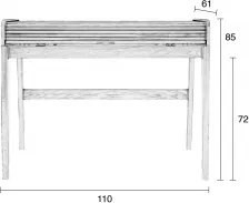 ZUIVER BARBIER BLACK pracovný stôl