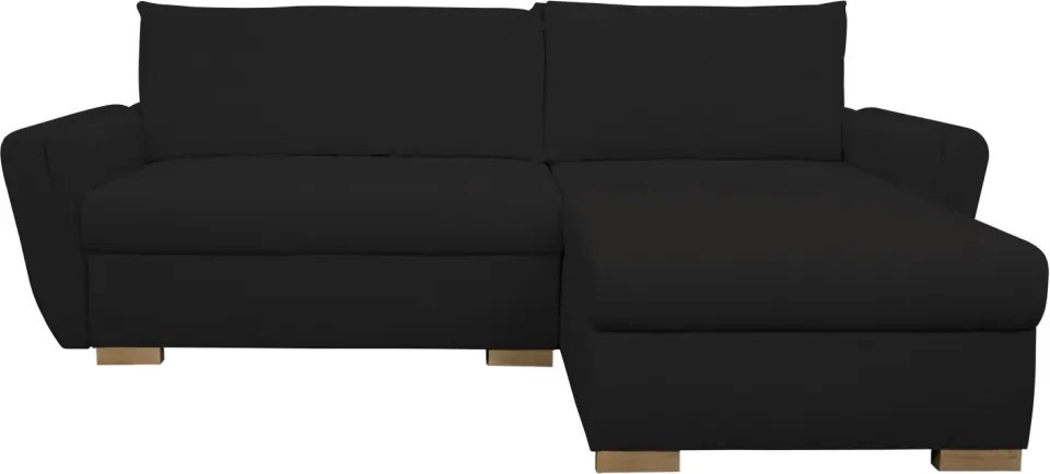 Rohová sedačka Helvetius, čierna látka