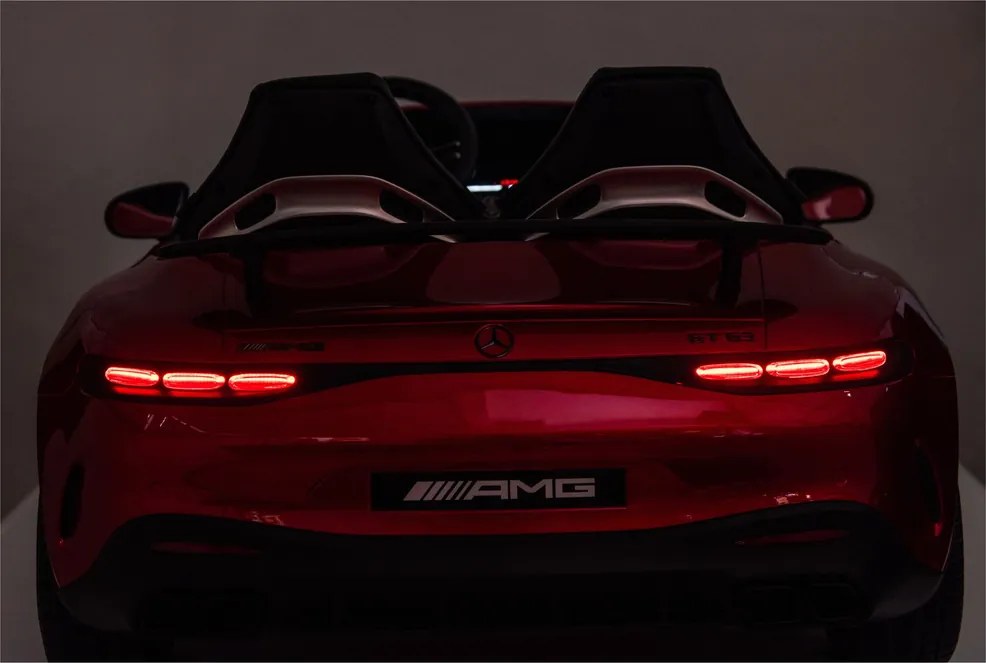 LEAN CARS Elektrické autíčko Mercedes GT63 AMG DK-GT63 24V LCD červené lakované