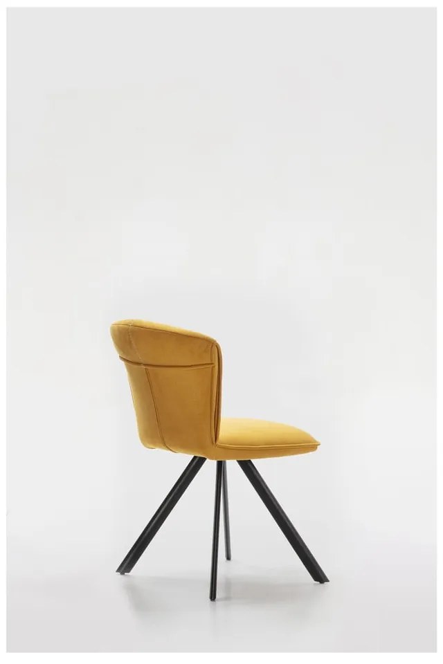 Žlté jedálenské stoličky v súprave 2 ks Simbra – Marckeric