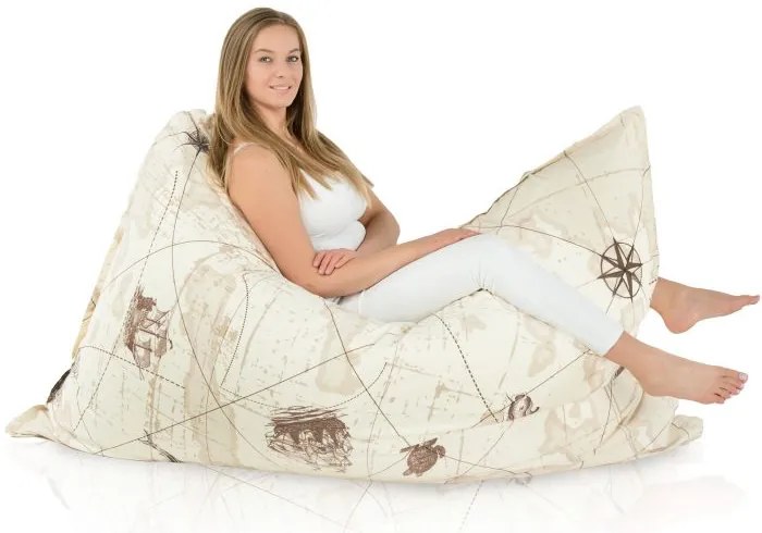Sedací vak pre deti Kolumb – XL/XXL – bezpečný a pohodlný vankúš na hranie a oddych Veľkosť: XXL