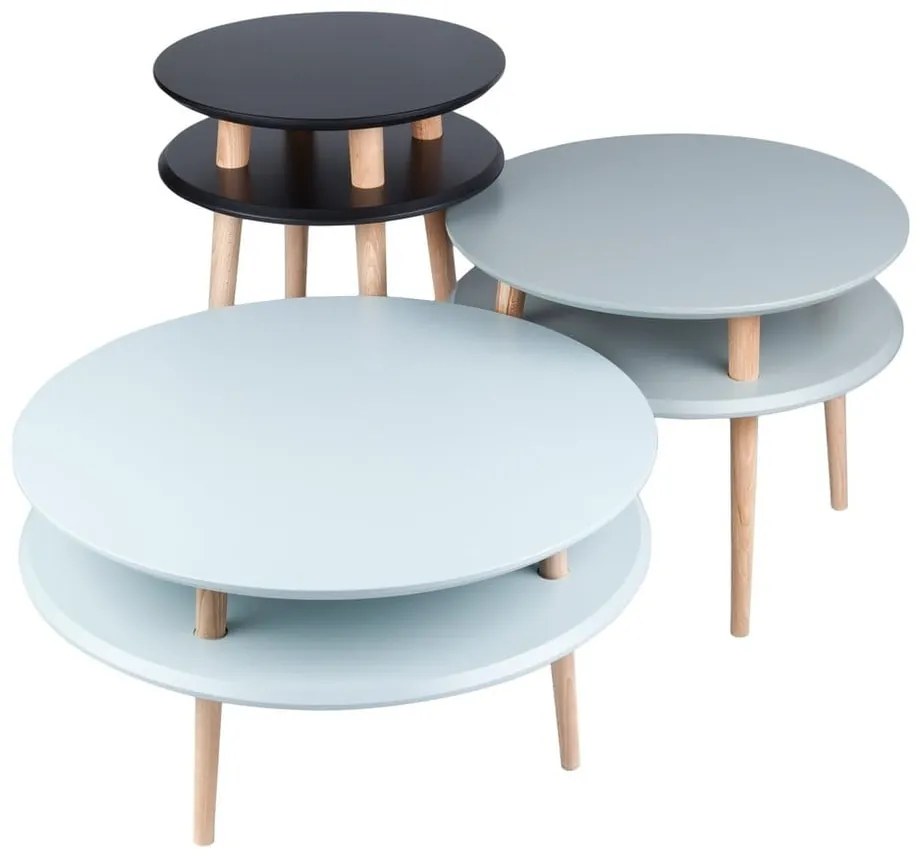 Biely konferenčný stolík Ragaba UFO, Ø 70 cm