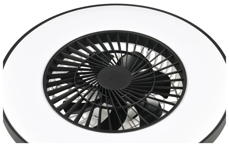 Matne čierne LED stropné svietidlo Halmstad – Reality