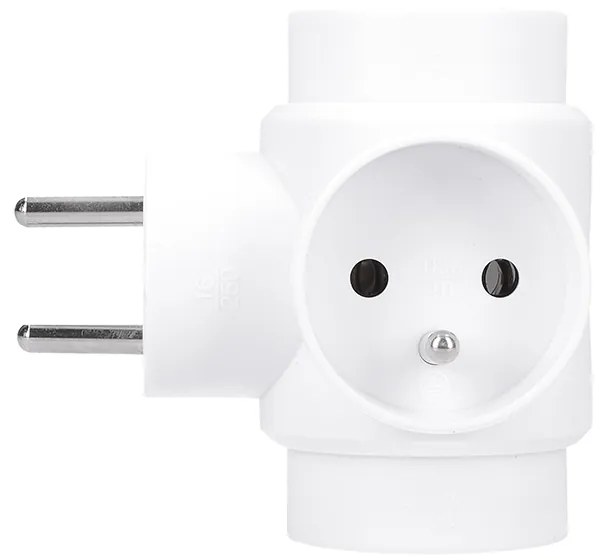SOLIGHT Zásuvka rozbočovacia P91 3x 10A/230V/IP20, biela