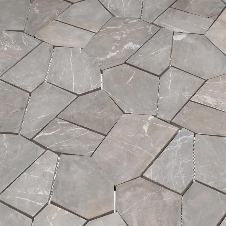 Kamenná dlažba Montago, polygonálna, sivá, antracitová, 9 ks