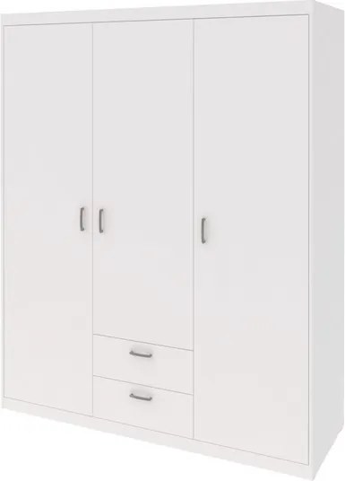Šatníková skriňa Mega 140, biela