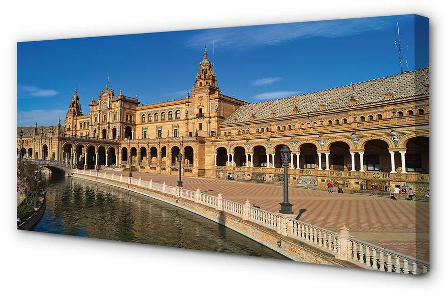 Obraz na plátne Spain Old Market City 120x60 cm