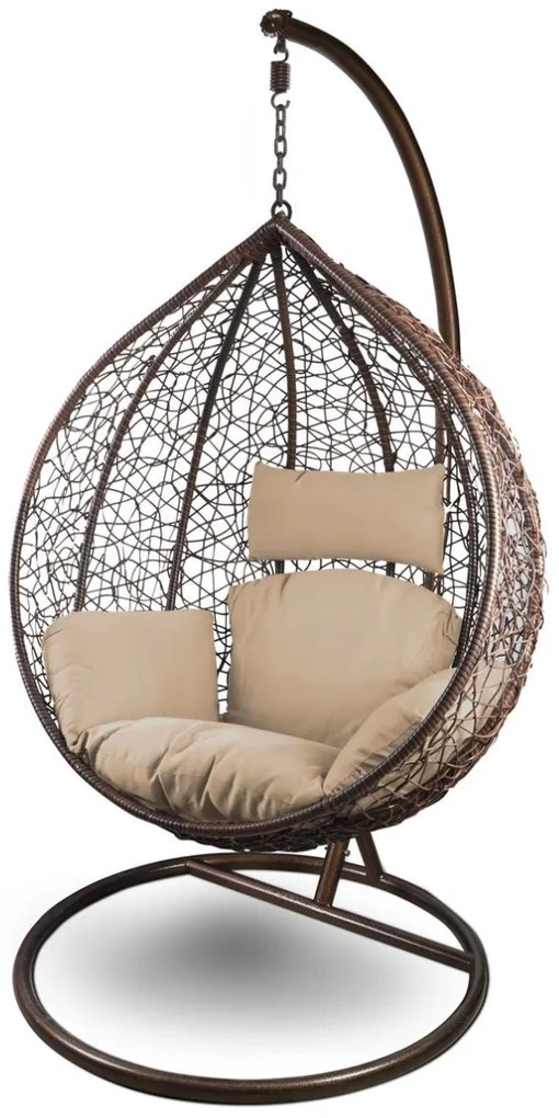 PROXIMA.store - Záhradné hojdacie kreslo GARDEN XL FARBA: béžová