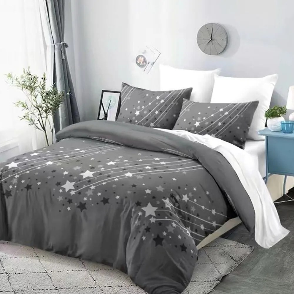 Bavlnené obliečky Homa ESTRELA GREY 7-dielna sada 140x200 cm