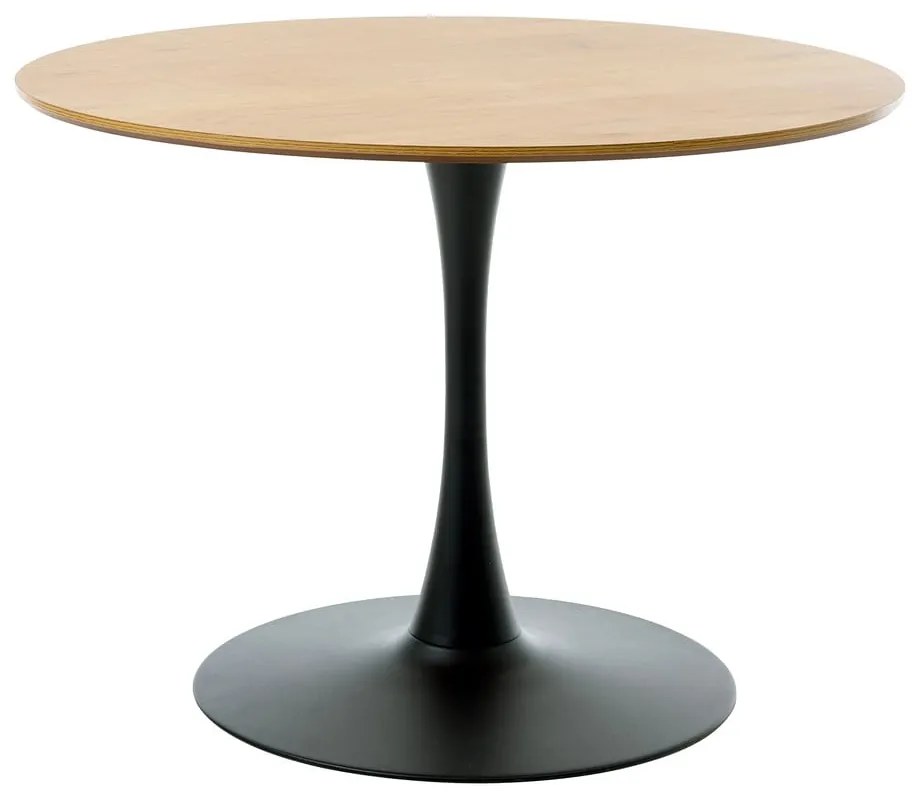 Okrúhly jedálenský stôl s doskou v dubovom dekore ø 100 cm Cesura – Unique Furniture