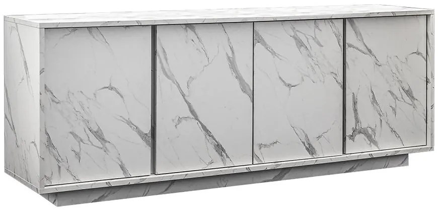 Komoda Carrara mramor biela