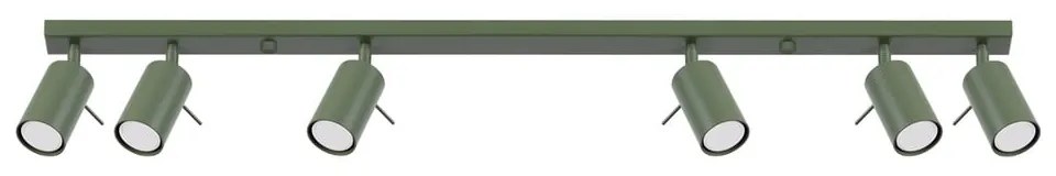 Zelené bodové svietidlo 6x117 cm Etna – Sollux