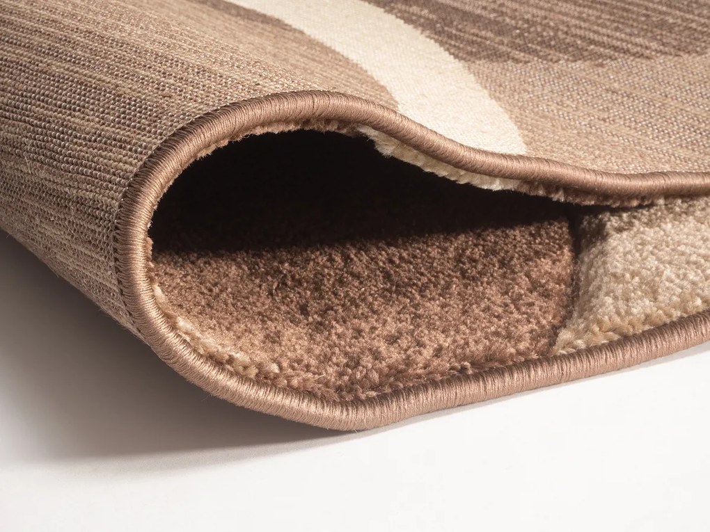 Spoltex, Kusový koberec Florida brown 9828, 200x290, hnedá, chodba / predsieň