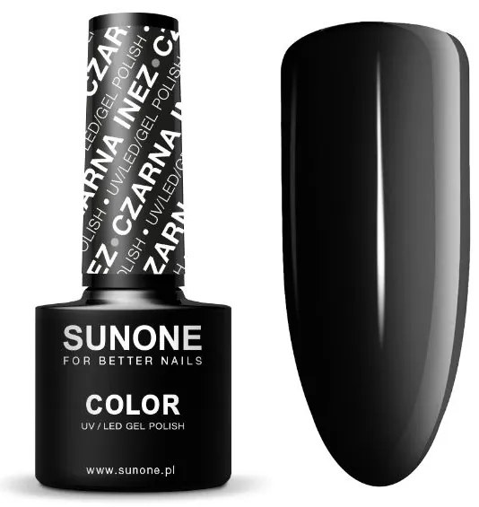 Sunone Gél lak na nechty 5ml Black Inez