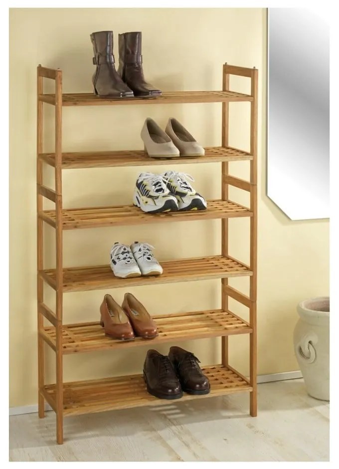 Skrinka na topánky z orechového dreva v prírodnej farbe Norway – Wenko