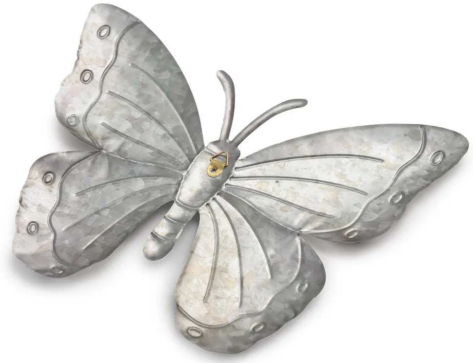 Nástenná kovová dekorácia motýľ BUTTERFLY 30 cm - viac farieb Farba: Fialová