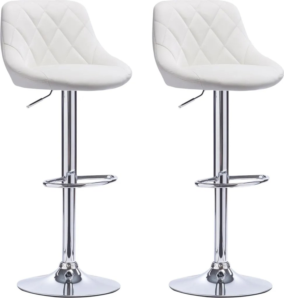 2x Barová stolička Hawaj CL-3235 biela