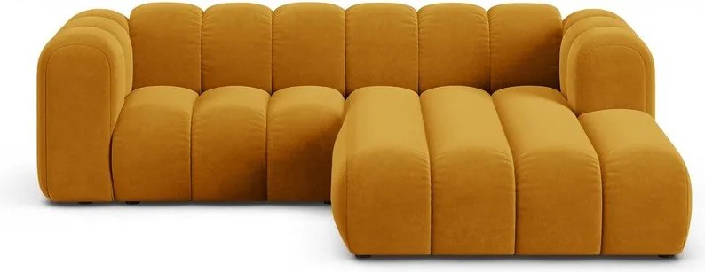 Žltá rohová pohovka (pravý roh) Lupine – Micadoni Home