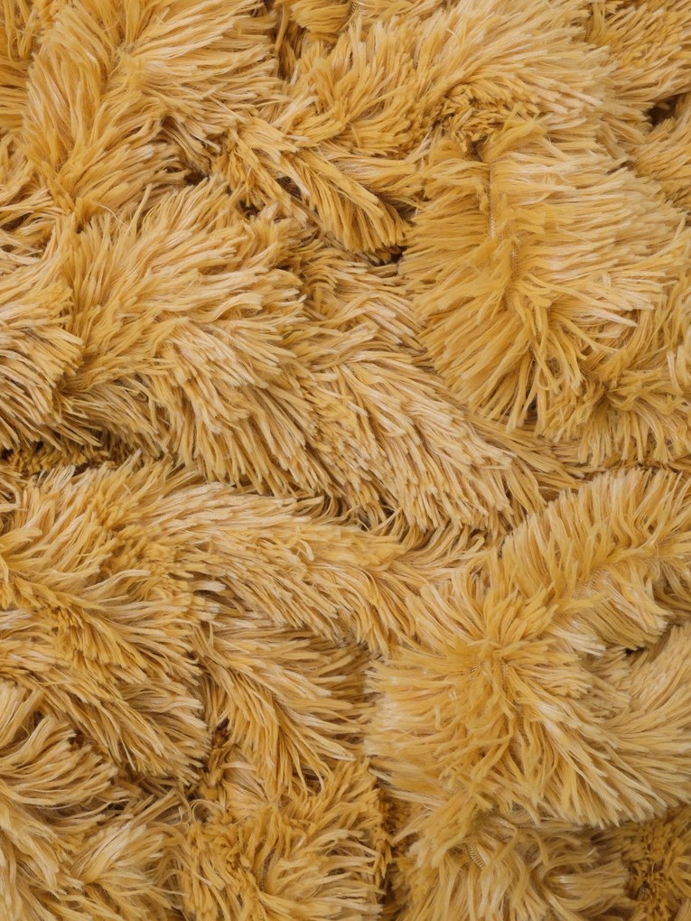 Chlpatá deka 200 × 220 cm – Agnello horčicová