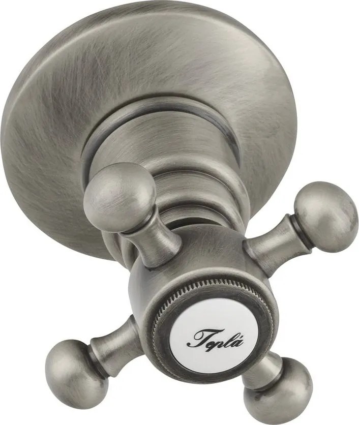 Podomietková sprchová batéria v matne striebornej farbe (2 výstupy) Antea – Sapho