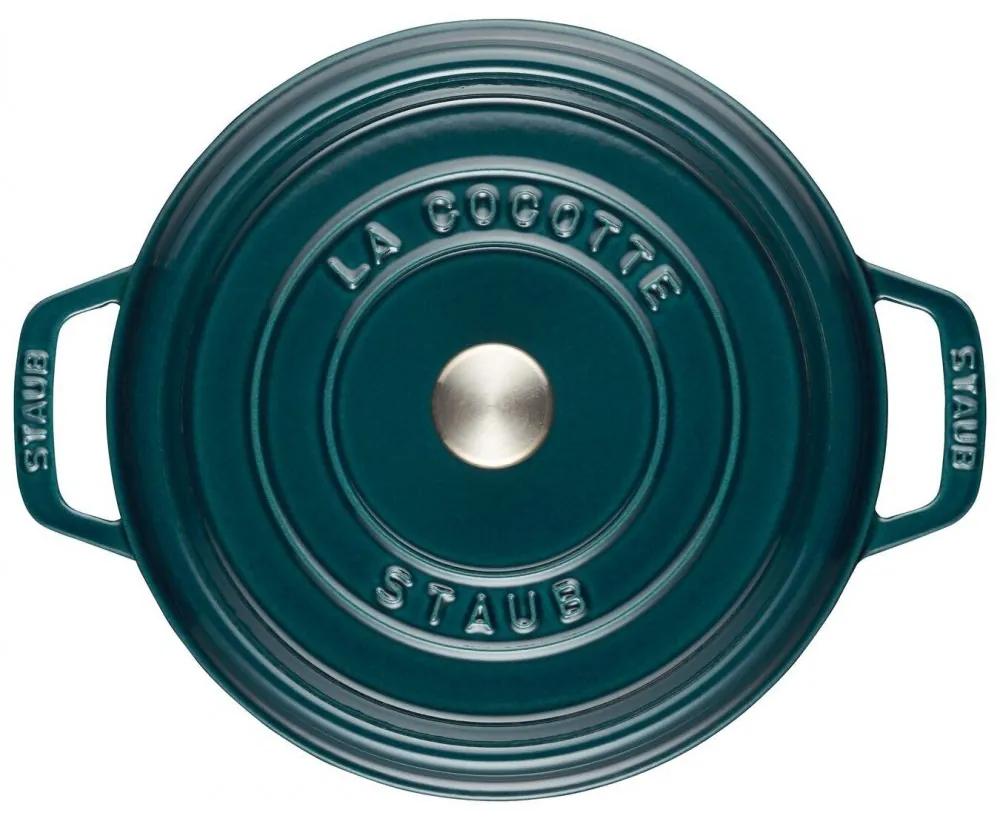 Staub Cocotte okrúhly hrniec 24 cm/3,8 l, morská modrá, 1102437