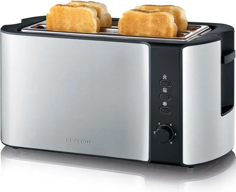 Severin AT 2590 - Hriankovač so štyrmi otvormi 1400W/230V nerez/čierna