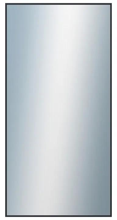 DANTIK - Zrkadlo v rámu, rozmer s rámom 50x100 cm z lišty Hliník čierna (7001021)
