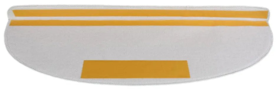 Čierno-biele nášľapy na schody v súprave 16 ks 20x65 cm Art – Vitaus