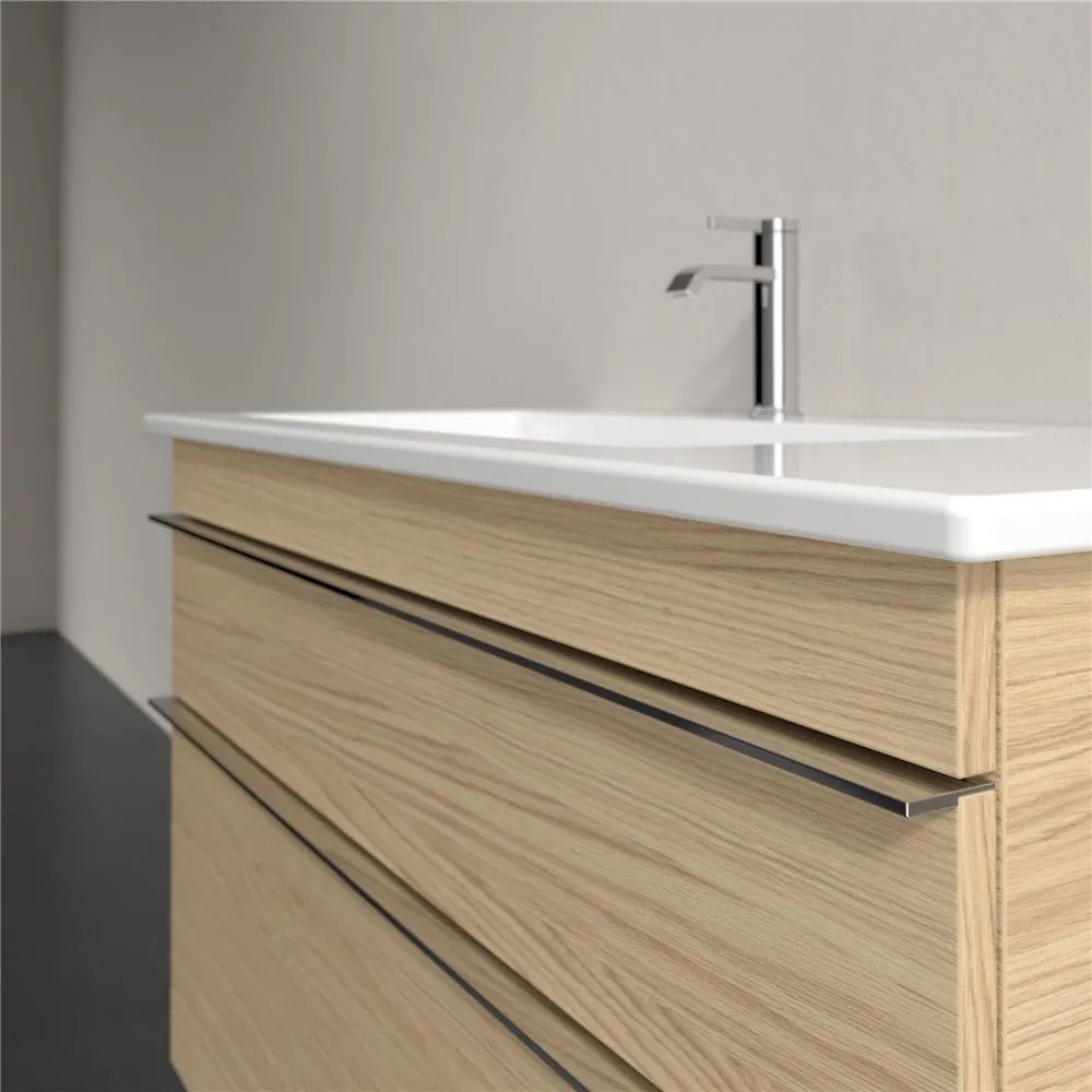 VILLEROY &amp; BOCH Venticello závesná skrinka pod asymetrické umývadlo (ľavé), 2 zásuvky, 953 x 502 x 590 mm, Nordic Oak, A92701VJ