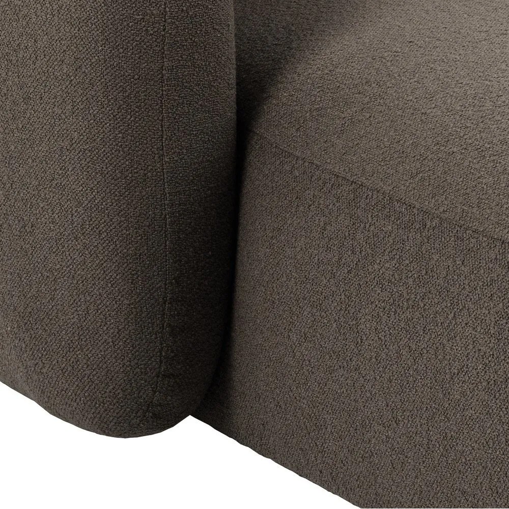 Sivohnedá rohová pohovka z textílie buklé (pravý roh) Imola – Bonami Selection