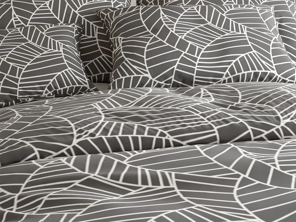 Obliečky z mikrovlákna CHARCO sivé Rozmer obliečky: 70 x 90 cm | 140 x 200 cm