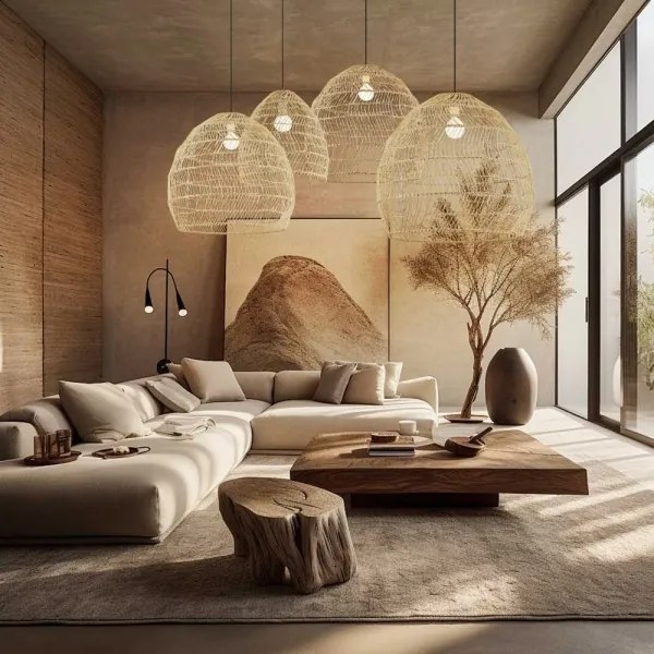 Immax 08261L - Závesný luster na lanku BOHO DELICADO 1xE27/40W/230V pr. 60 cm