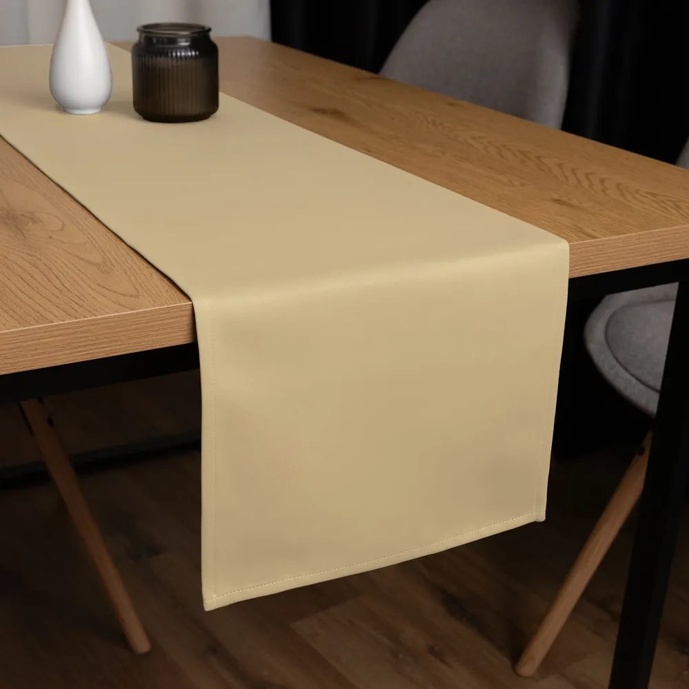 Biante Dekoračný behúň na stôl BKU-107 Pieskovo béžový 45x140 cm
