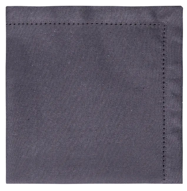Oceľové sivé bavlnené obrúsky 45 x 45 cm 2 ks – Basic Ambiente - 596402