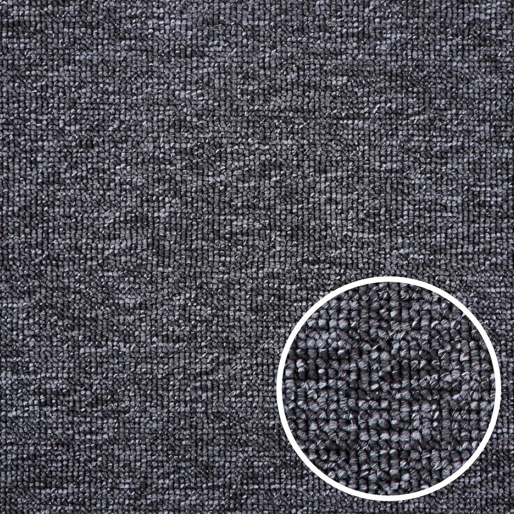 Betap, Metrážny koberec Debut 79, na mieru, šíře 4m, čierna, filc, detská izba