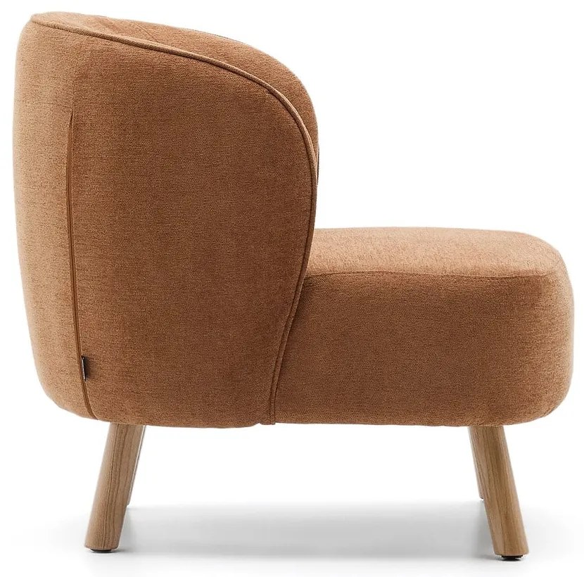 Ženilkové kreslo v terakotovej farbe Ulit – Kave Home