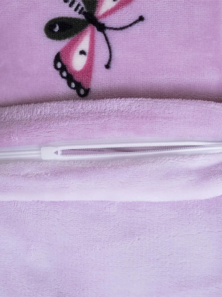Obliečky mikroplyš Exclusive – Motýlikovia ružové