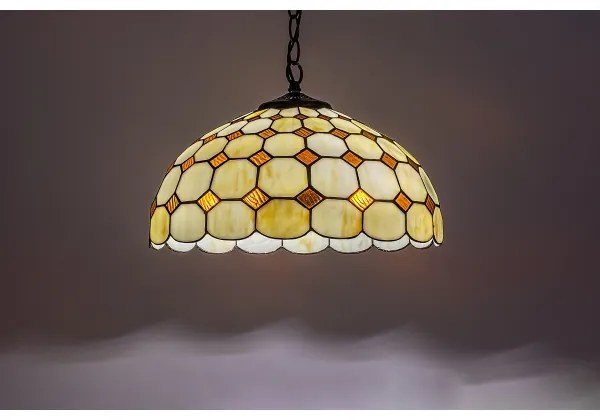 Brilagi - Tiffany vitrážový luster na reťazi DORAN 2xE27/60W/230V