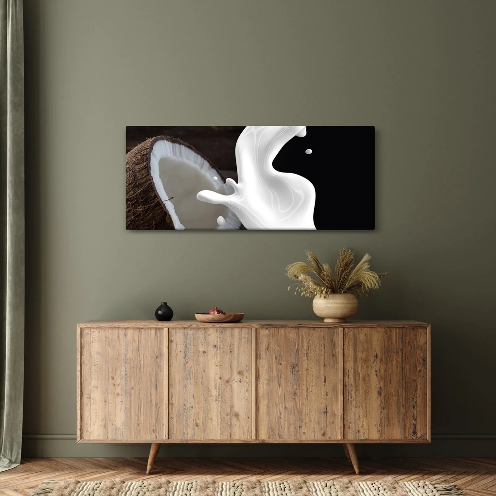 Obraz - kokosové mlieko (120x50 cm)