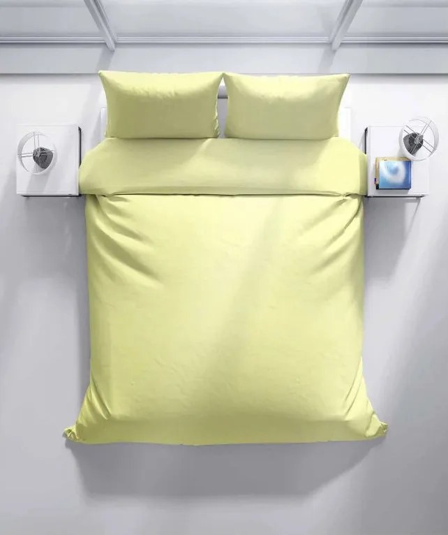 ECOMATRACE Bavlnené posteľné obliečky Jednofarebné Žltá