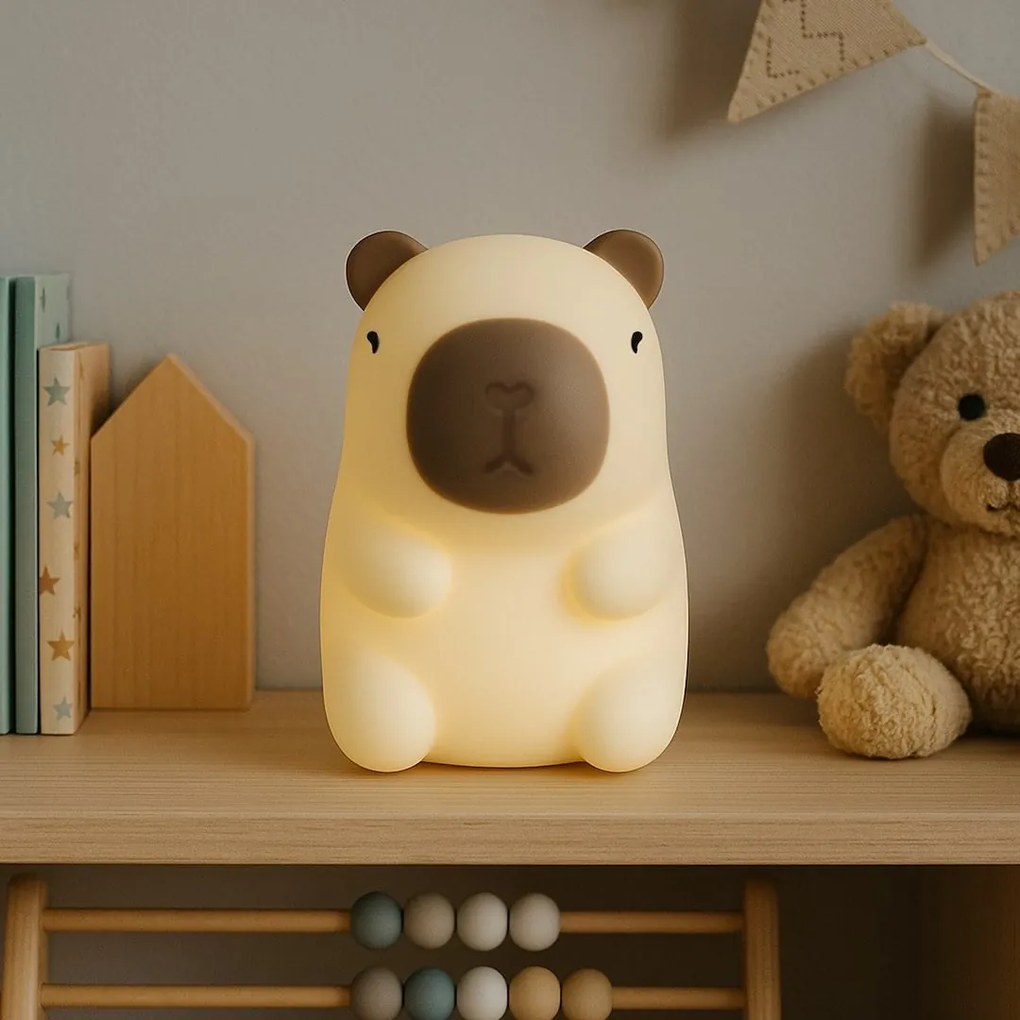 Detská lampa Capybara, 0,45w, 3000k, RGB