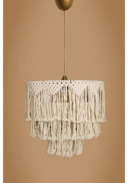 Závesný luster na lanku RIMINI 1xE27/40W/230V krémový