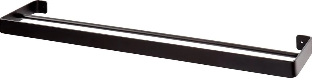 Nástenný vešiak na uteráky HANDY 60x12,5 cm, čierny