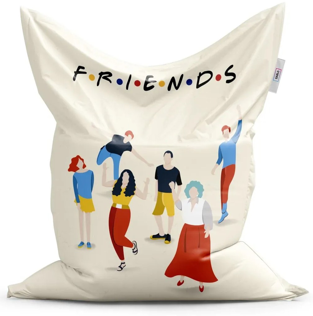 Sablio Sedací vak Seriál Priatelia FRIENDS Postavy - 200x140 cm