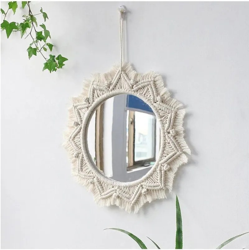 Tutumi REA, nástenné zrkadlo Boho 50cm, 322047, HOM-03003