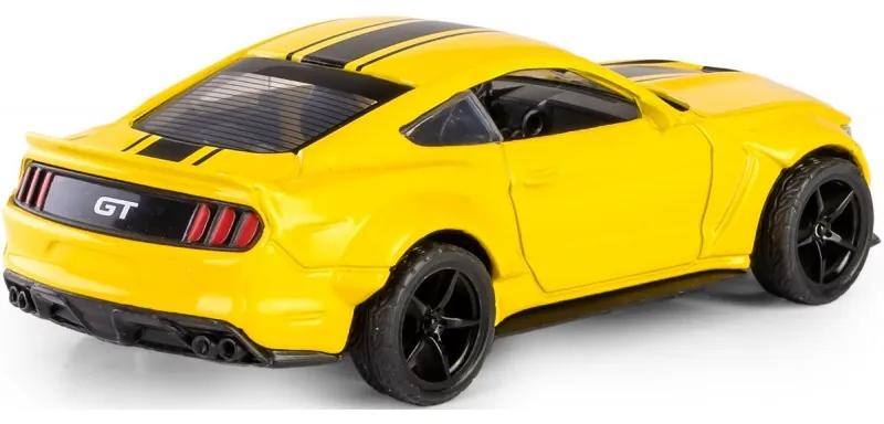 024007 Daffi Kovový model - Die Cast CRASH CAR - Ford Mustang Žltá